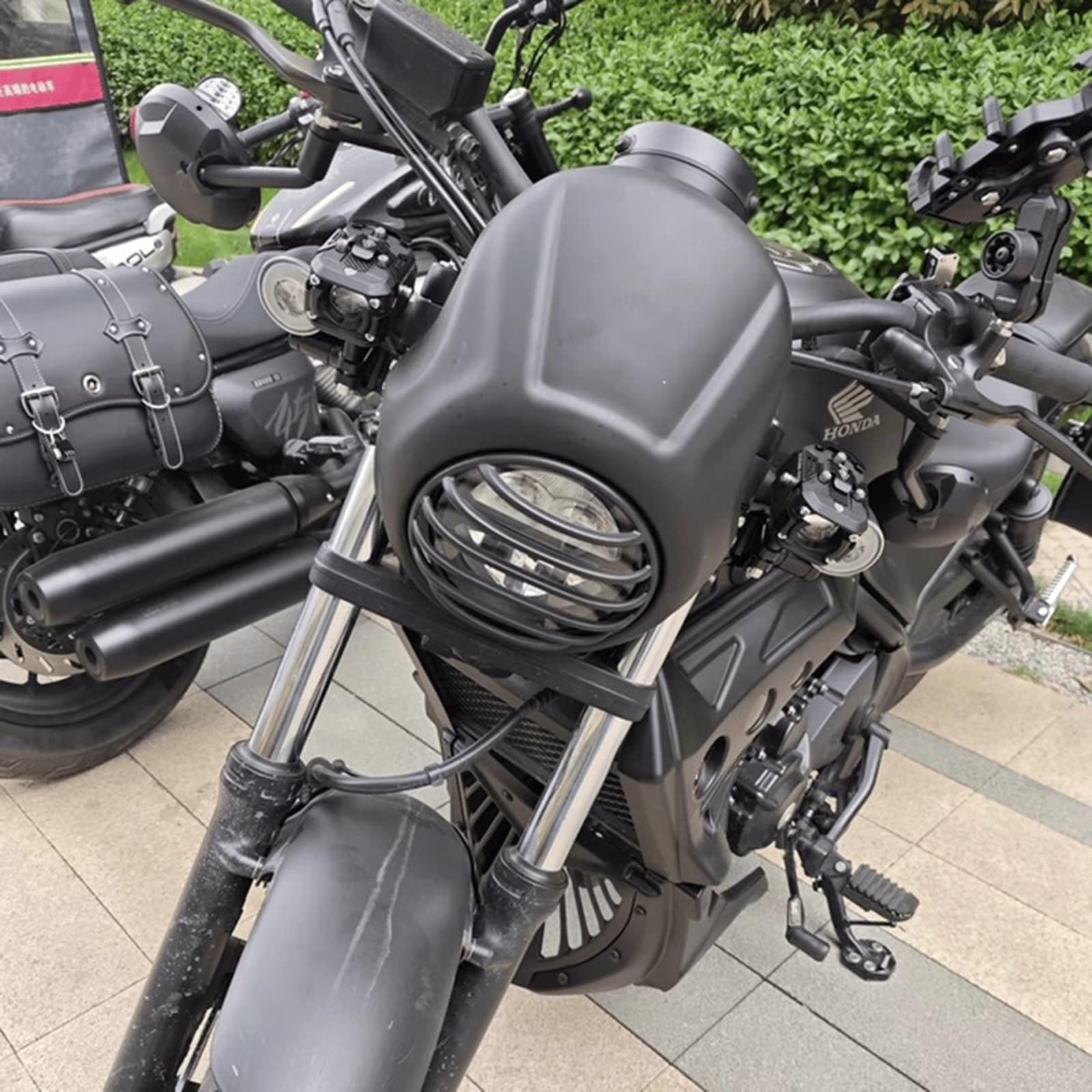 Amazon | Kemy'sビキニカウルレブル250/500 マットブラックフロント